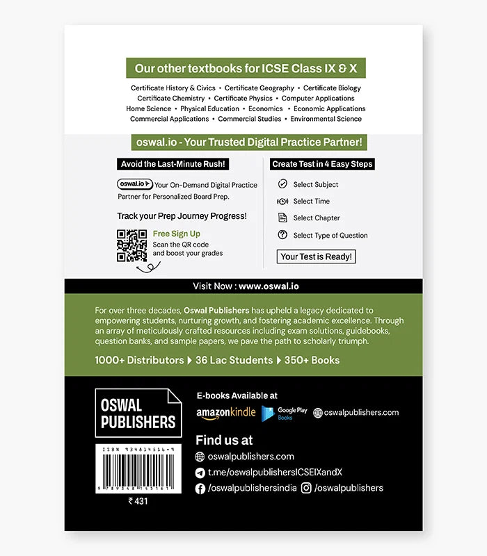Certificate Biology Textbook ICSE Class 10 By Oswal Publishers