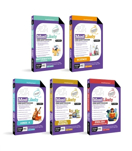 Most Likely CBSE Question Bank Class 10 Bundles (Set of 5) Maths, Science, English, Hindi-A & Social Science for Exam 2027 By Oswal Publishers
