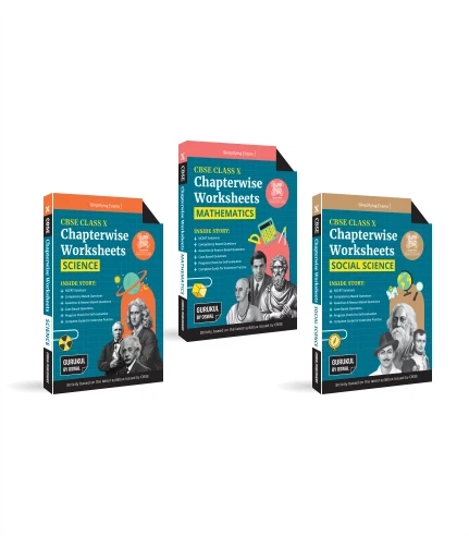 Gurukul by Oswal Chapterwise Worksheets CBSE Class 10 Bundles (Set of 3) Maths, Science, Social Science for Exam 2027 , Oswal Publishers