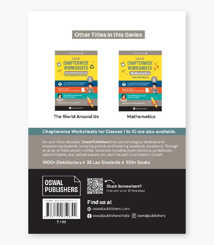 English (Santoor) Chapterwise Worksheets CBSE Class 5 By Oswal Publishers