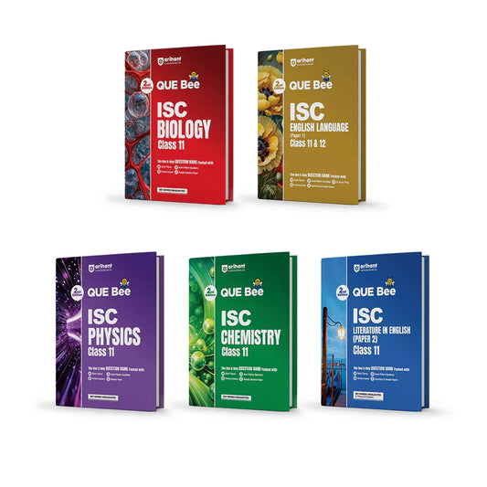 Combo of ISC QUEE BEE Class 11 Exam 2027 | English Lit (Paper-2), Eng Lang. (Paper-1), Physics, Chemistry, Biology | As per Latest ICSE Syllabus | Que Bee 2nd Edition, Author: Team Arihant , Publisher: Arihant prakashan