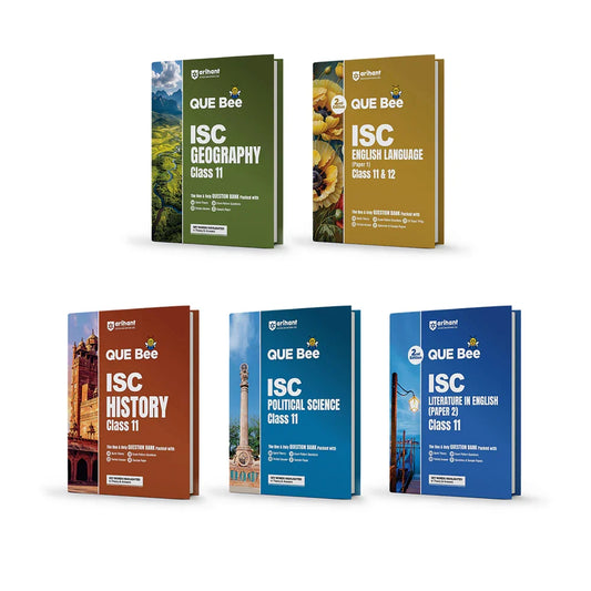 Combo of ISC QUEE BEE Class 11 Exam 2027 | English Lit (Paper-2), Eng Lang. (Paper-1), History, Political Science, Geography | As per Latest ICSE Syllabus | Que Bee 2nd Edition,