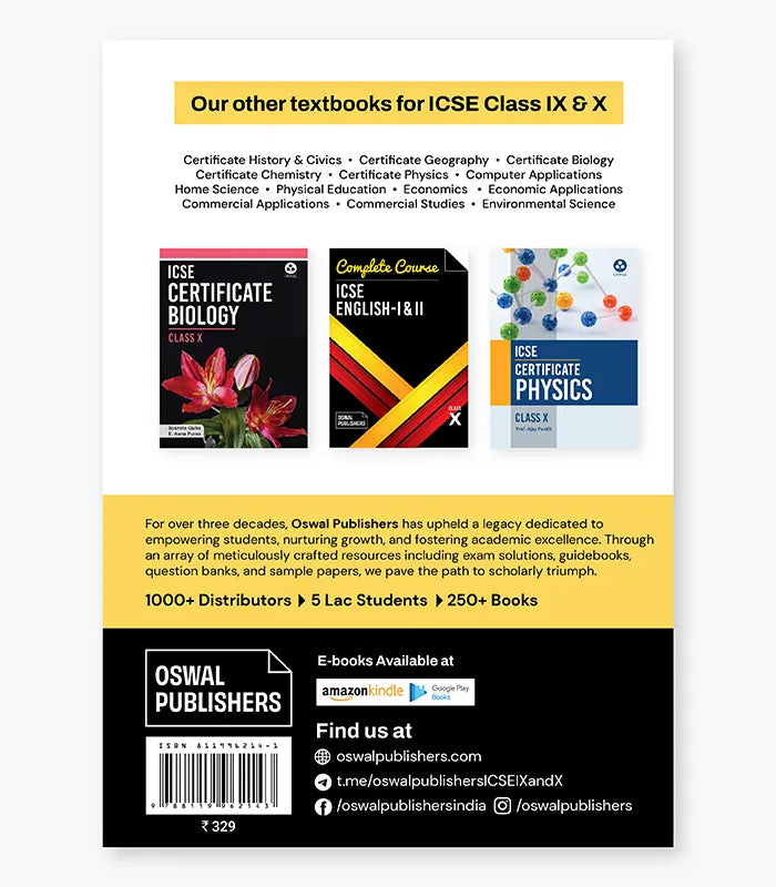 Commercial Studies Textbook ICSE Class 10 By Oswal Publishers