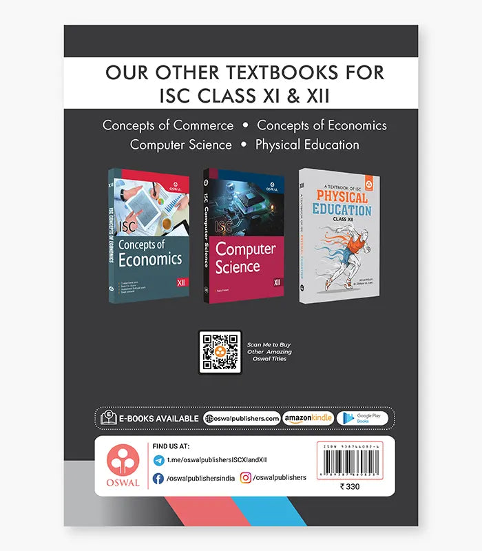Concept of Commerce Textbook ISC Class 12 By Oswal Publishers