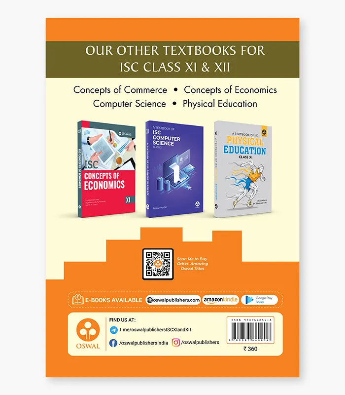 Concepts of Commerce Textbook ISC Class 11 By Oswal Publishers