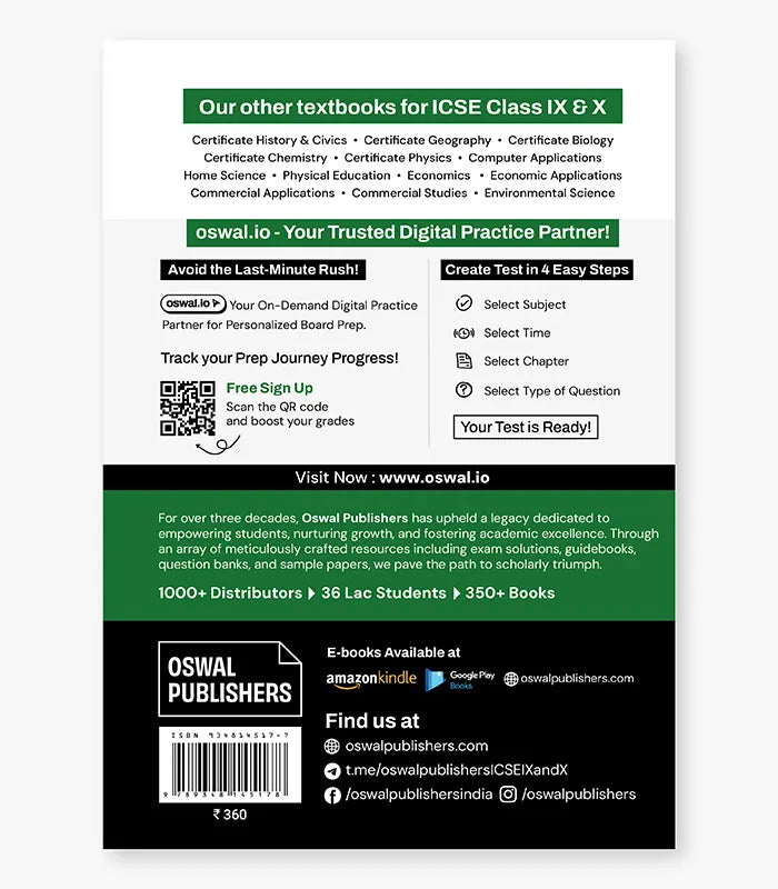 Economics Applications Textbook ICSE Class 10 By Oswal Publishers