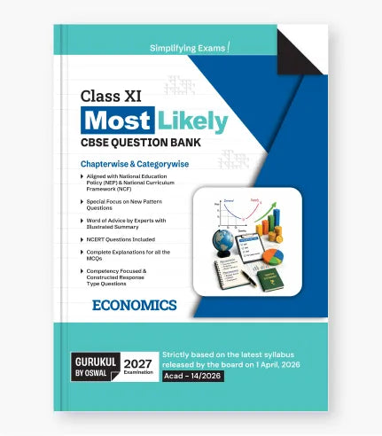 Economics Most Likely CBSE Question Bank Class 11 Exam 2027 By Oswal Publishers