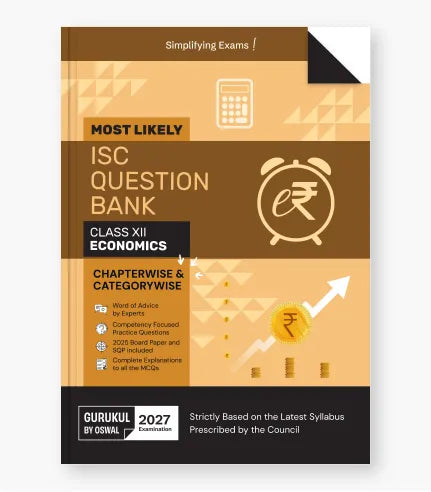 Economics Most Likely Question Bank ISC Class 12 for 2027 Exam By Oswal Publishers