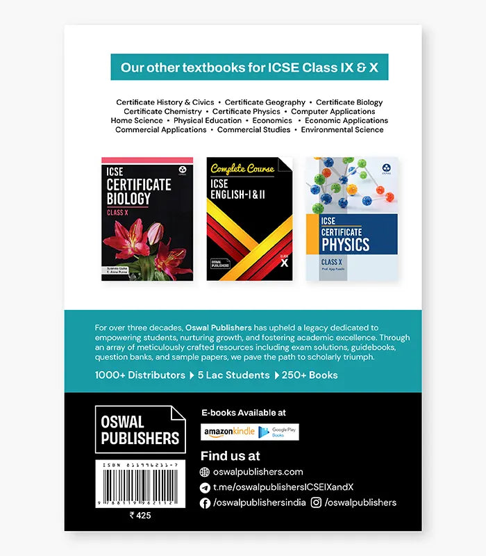 Evironmental Science Textbook ICSE Class 10 By Oswal Publishers