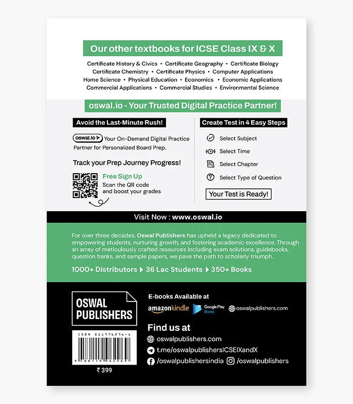 Environmental Science Textbook ICSE Class 9 By Oswal Publishers