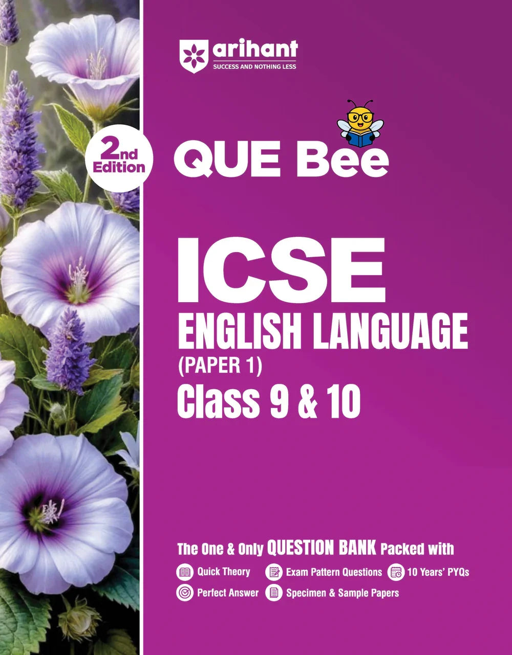 ICSE English Language (Paper I) Class 9 & 10 Exam | Quick Theory, Exam Pattern Questions & Sample Papers | As per Latest ICSE Syllabus | Que Bee 2nd Edition,  Author: Team Arihant , Publisher: Arihant prakashan