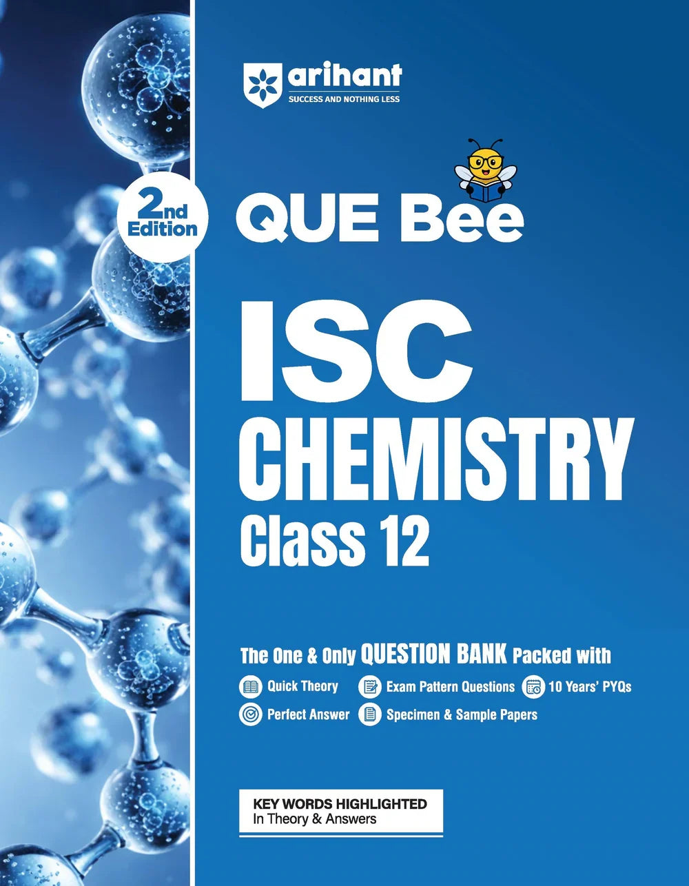 ISC Chemistry Class 12 Exam | Quick Theory, Exam Pattern Questions & Sample Papers | As per Latest ICSE Syllabus | Que Bee 2nd Edition,  Author: Team Arihant , Publisher: Arihant prakashan