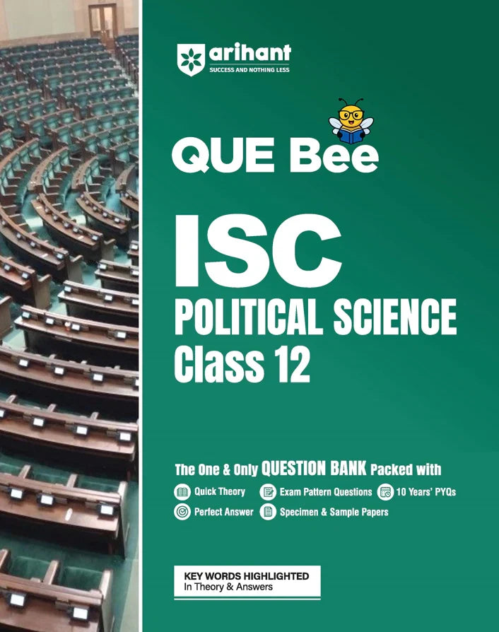 ISC Political Science Class 12 Exam | Quick Theory, Exam Pattern Questions & Sample Papers | As per Latest ICSE Syllabus |, Author: Team Arihant , Publisher: Arihant prakashan