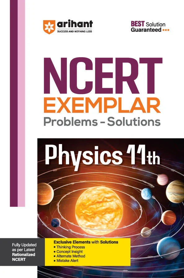 NCERT Exemplar 2025 Problems- Solution Physics Class 11th, Author: Team Arihant , Publisher: Arihant prakashan