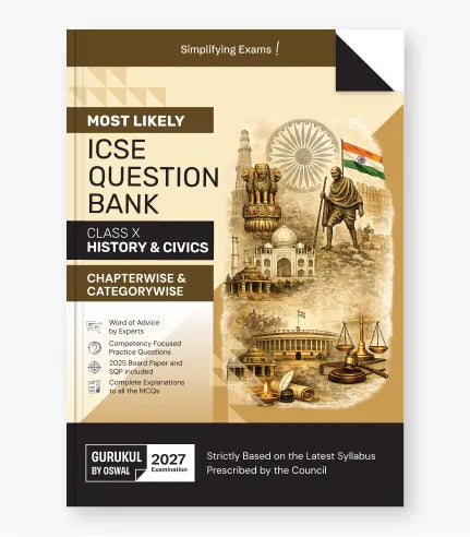 History & Civics Most Likely Question Bank ICSE Class 10 For 2027 Exam By Oswal Publishers