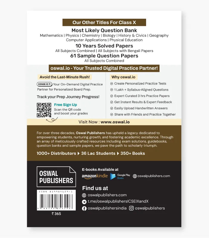 History & Civics Most Likely Question Bank ICSE Class 10 For 2027 Exam By Oswal Publishers