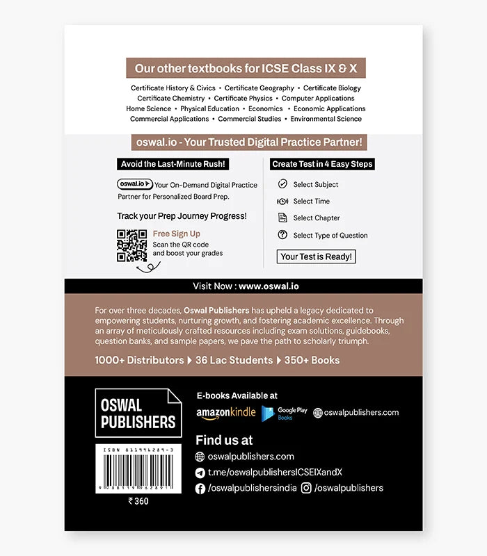 Certificate History & Civics Textbook ICSE Class 9 By Oswal Publishers