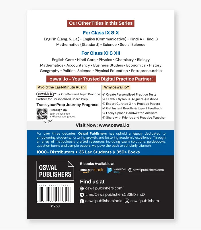 History Most Likely CBSE Question Bank Class 11 Exam 2027 By Oswal Publishers