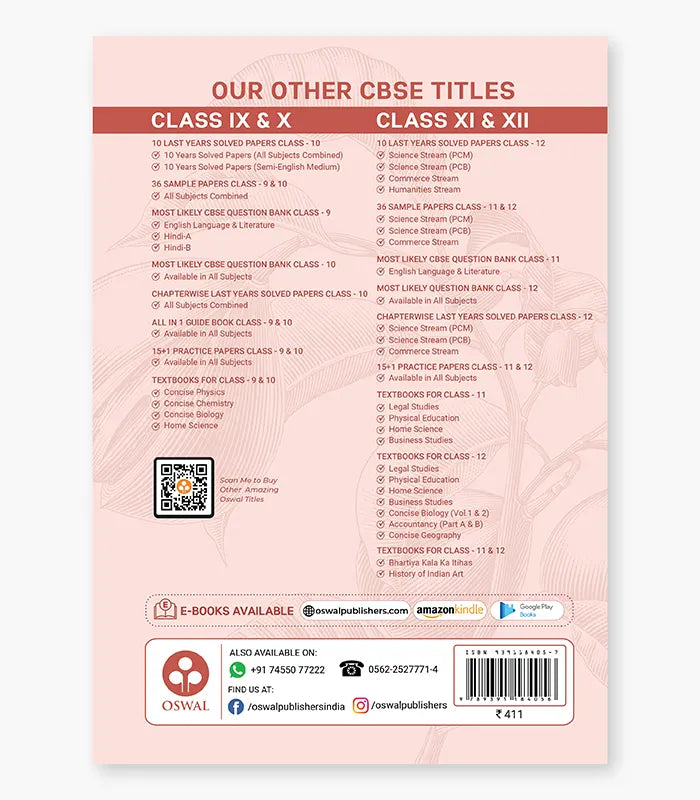 Home Science Textbook CBSE Class 11 By Oswal Publishers