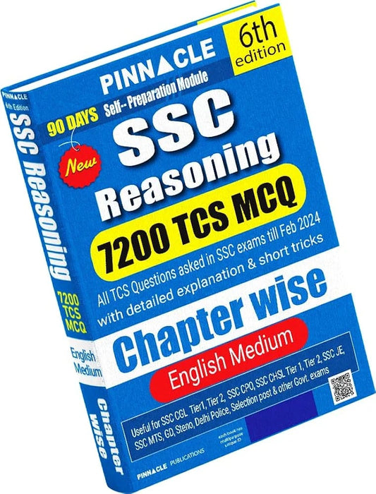 SSC Reasoning 7200 TCS MCQ chapter wise detailed explanation & short tricks | English medium"| PINNACLE
