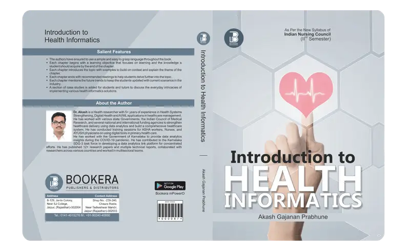 Introduction To Health Informatics (E) Author: Akash Gajanan Prabhune , Publisher  : Bookera Publishers & Distributors