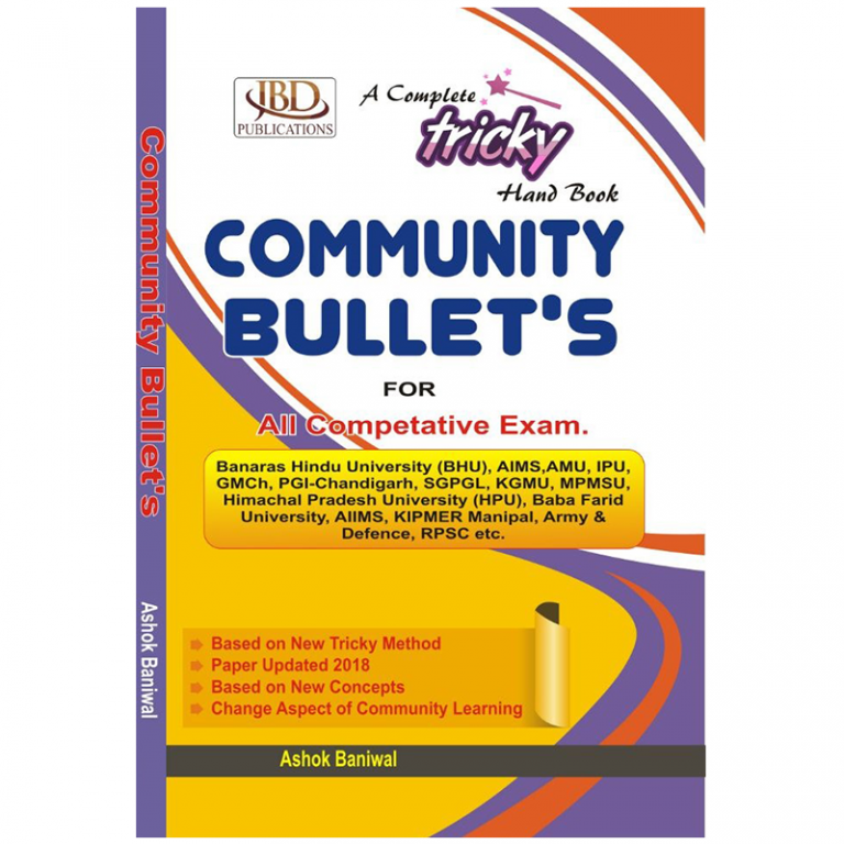 Community Bullets for all competitive exams BY  Ashok Baniwal  (JBD)