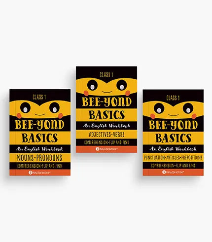 Key2practice Class 1 English (Beeyond Basics) Bundle (Set of 3 Workbooks) By Oswal Publishers