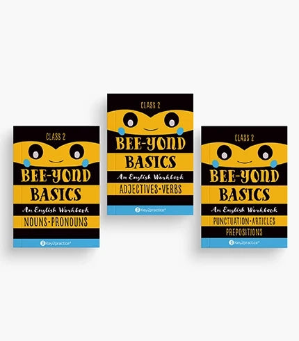 Key2practice Class 2 English (Beeyond Basics) Bundle (Set of 3 Workbooks) By Oswal Publishers