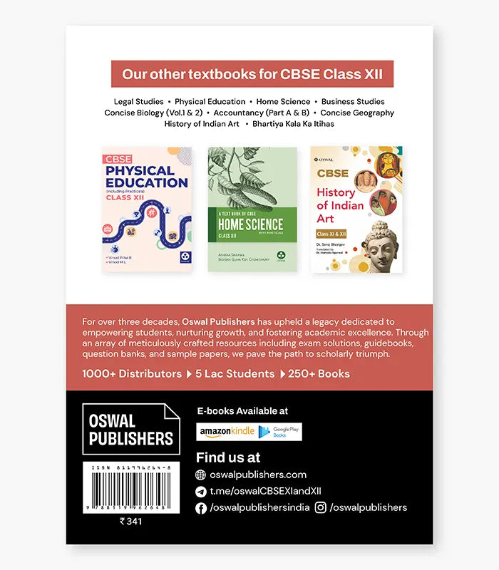 Legal Studies Textbook CBSE Class 12 By Oswal Publishers