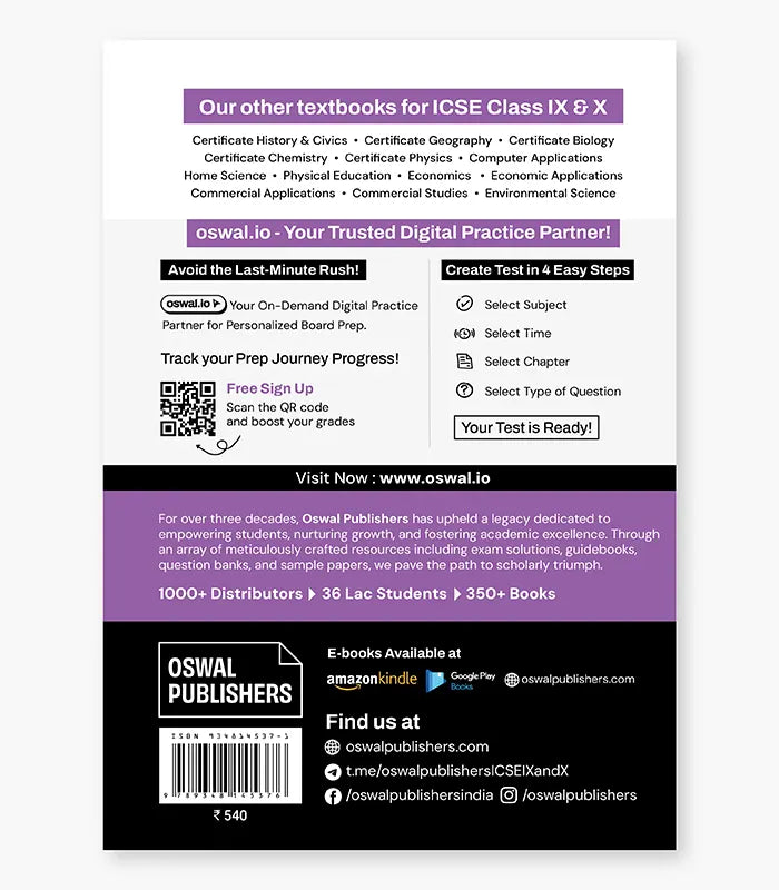 Physical Education Textbook ICSE Class 10 By Oswal Publishers