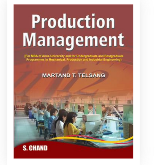 Production Management| Martand t telsang| S Chand