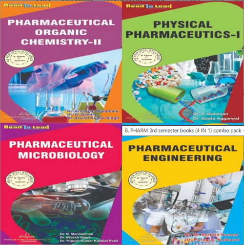 B.PHARM 3rd SEMESTER BOOK (4 IN 1) COMBO PACK, THAKUR PUBLICATIONS PVT LTD