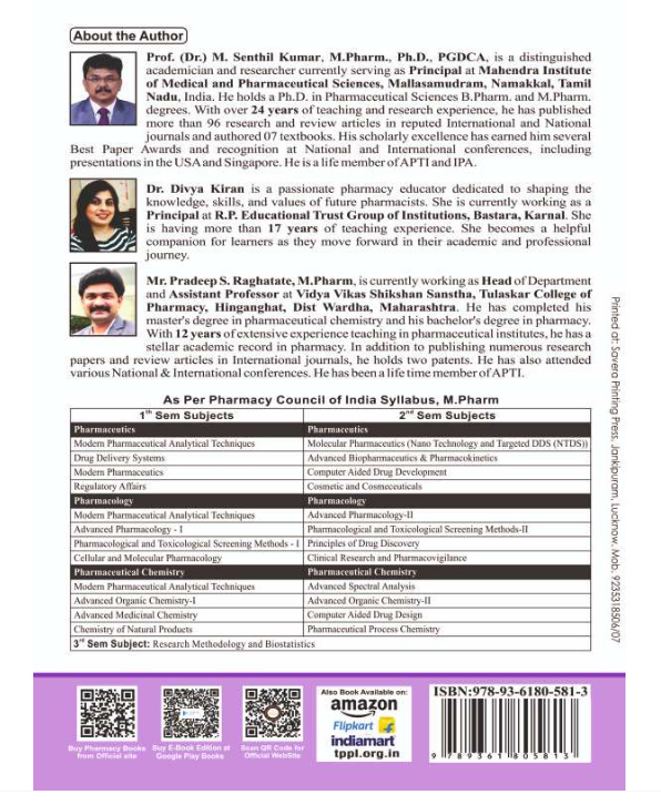 CHEMISTRY OF NATURAL PRODUCTS | M.PHARM FIRST SEMESTER, Authors : Prof. M. Senthil Kumar, Dr. Divya Kiran, Mr. Pradeep S. Raghatate ,THAKUR PUBLICATIONS PVT LTD