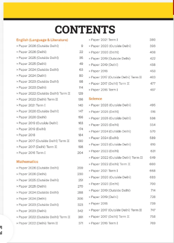 CBSE 10 Years Solved Papers Class 10 Exam 2027,  Oswal Publishers