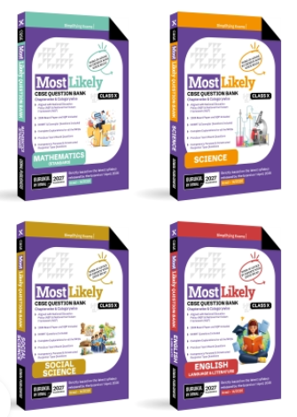 Most Likely CBSE Question Bank Class 10 Bundles (Set of 4) Maths, Science, English & Social Science for Exam 2027 , Oswal Publishers