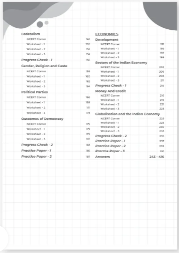Social Science Chapterwise Worksheets CBSE Class 10 Exam 2027 , Oswal Publishers