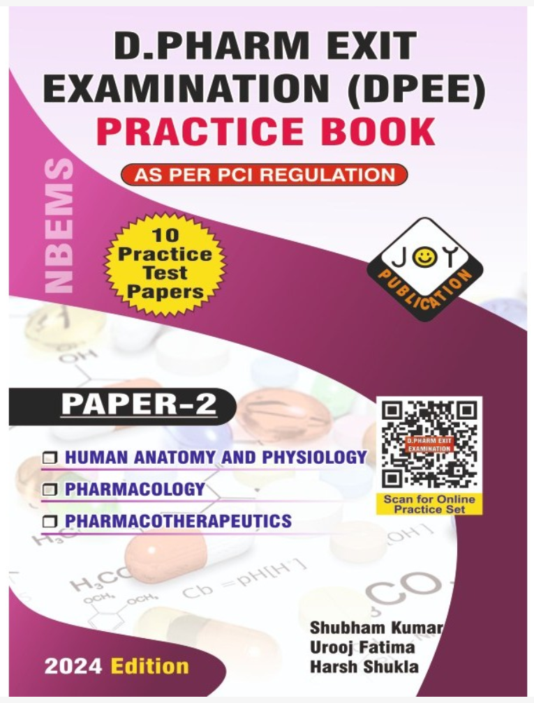 D.PHARM EXIT EXAMINATION PRACTICE BOOK PAPER-2 (DPEE) KIT BY JOY PUBLICATION,