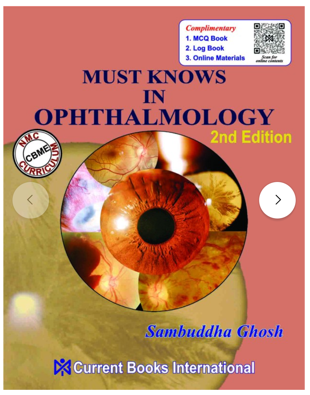 MUST KNOWS in OPHTHALMOLOGY, Author Sambuddha Ghosh, Publisher  Current Books International