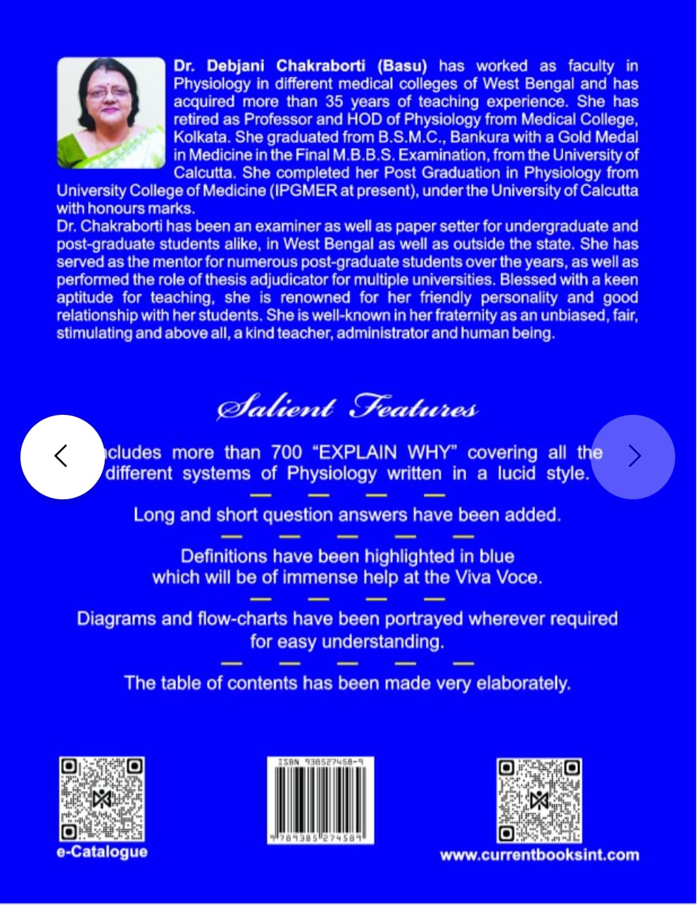 PHYSIOLOGY Explained, Author  Dr. Debjani Chakraborti (Basu), Publisher  Current Books International
