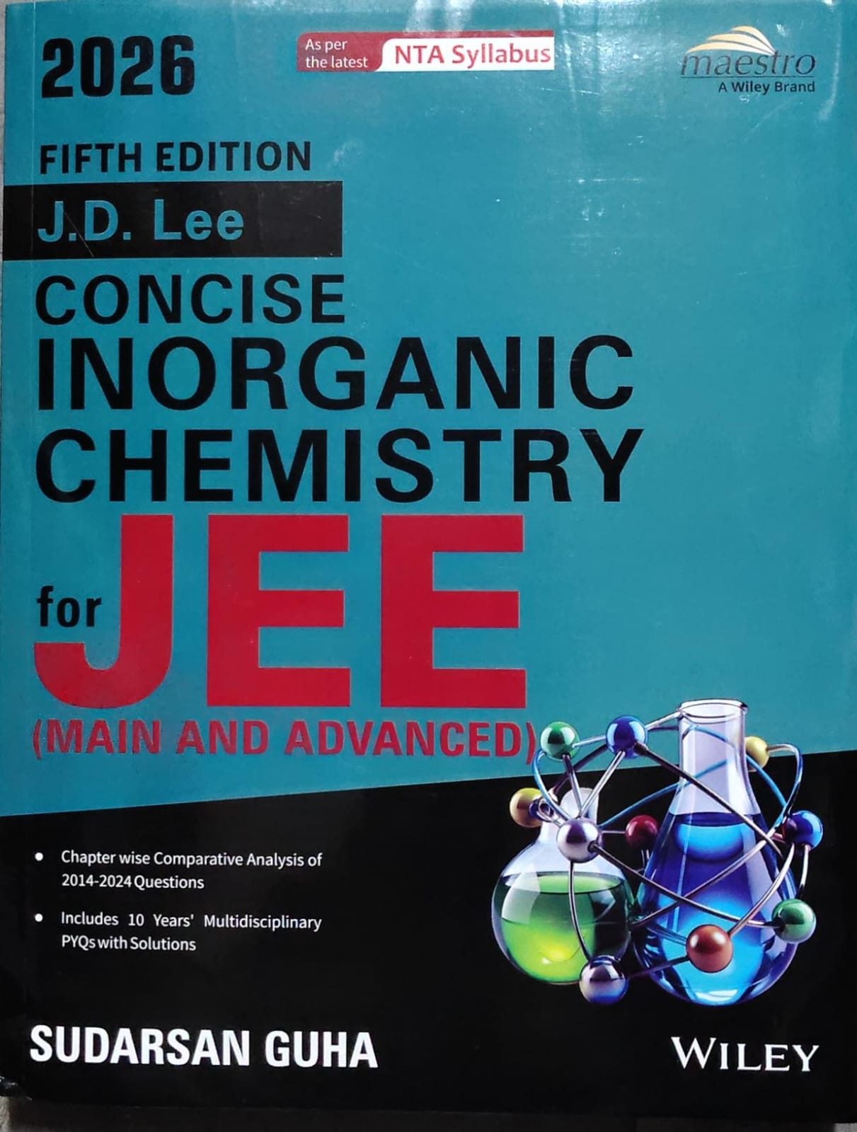 J.D. Lee Concise Inorganic Chemistry for JEE Main & Advanced 2026 5th Edition | Sudarsan Guha Author: Sudarsan Guha | Based on J.D. Lee