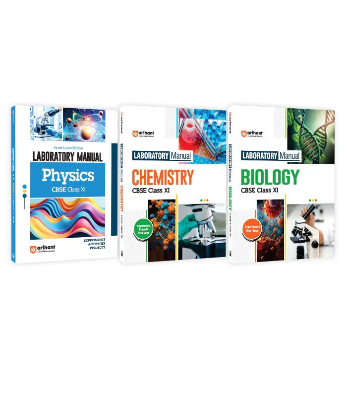 Combo of Laboratory Manual CBSE Physics, Chemistry & Biology Class 11th, Author: Team Arihant , Publisher: Arihant prakashan