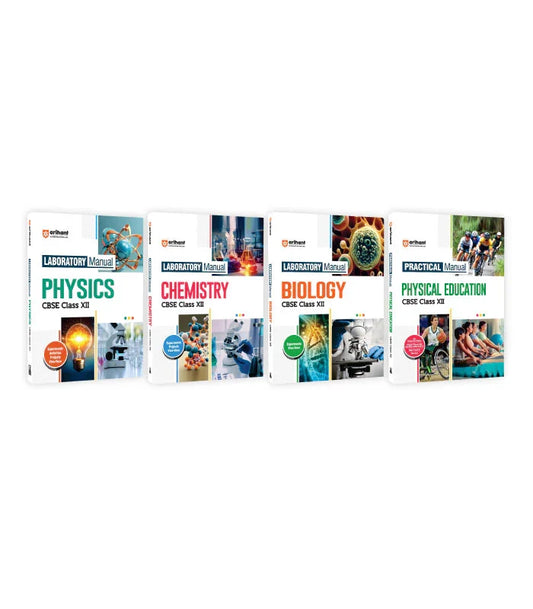 Combo of Laboratory Manual CBSE Physics, Chemistry, Biology & Physical Education Class 12th, Author: Team Arihant , Publisher: Arihant prakashan
