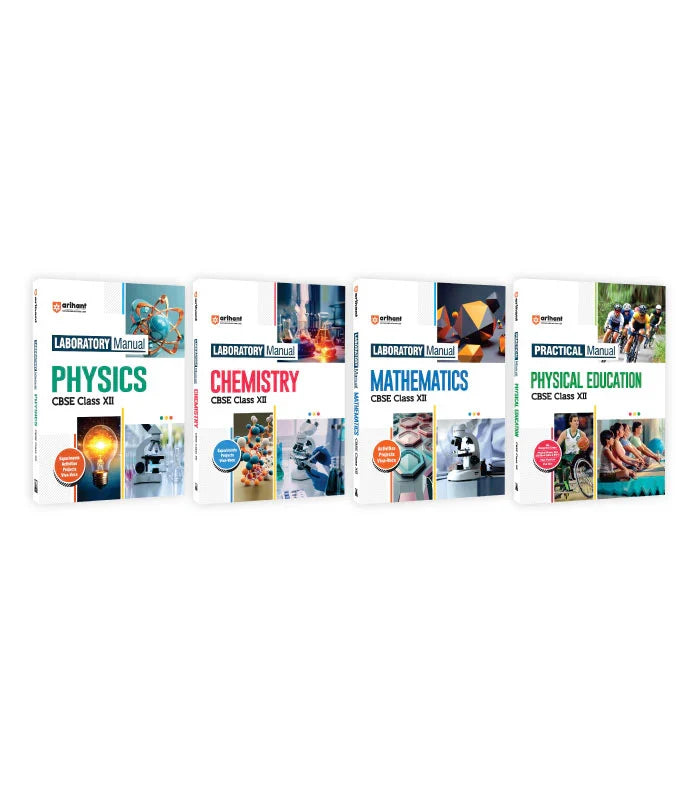 Combo of Laboratory Manual CBSE Physics, Chemistry, Mathematics & Physical Education Class 12th , Author: Team Arihant , Publisher: Arihant prakashan