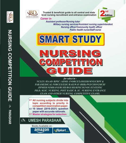 SMART STUDY NURSING COMPETITION GUIDE BY UMESH PARASHAR (JBD)