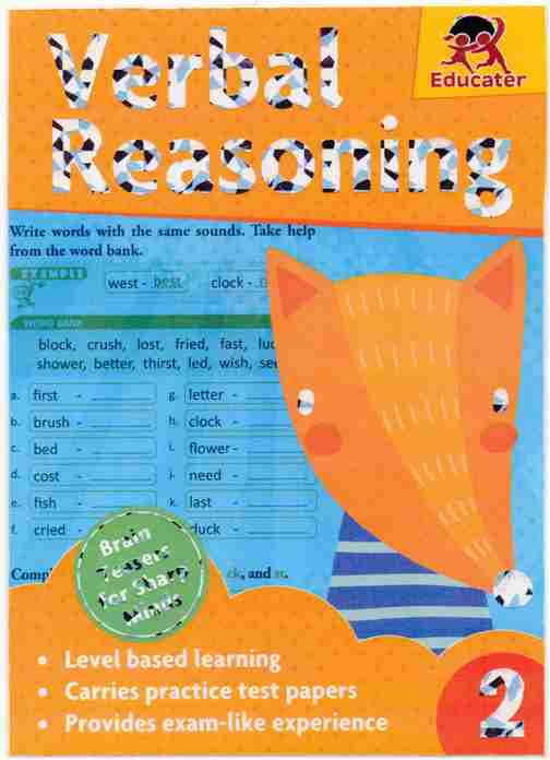 Verbal Reasoning – Level 2   Publisher: Educater (NOVEL)
