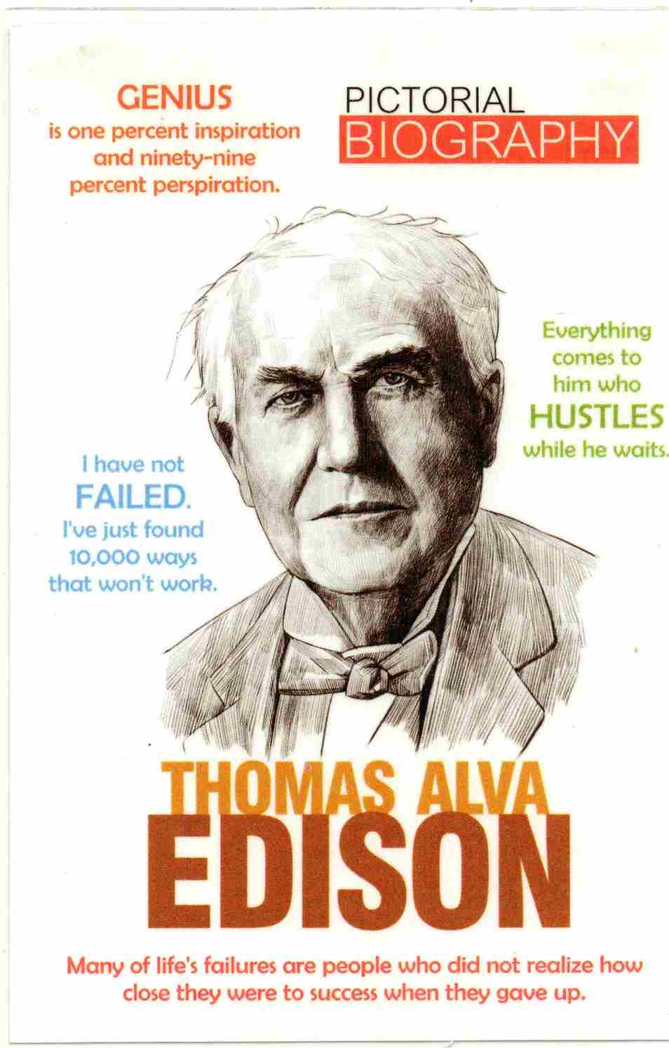 Thomas Alva Edison – Pictorial Biography  Author: Thomas Alva Edison (NOVEL)