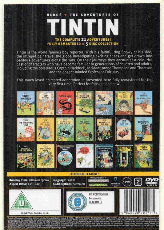 The Adventures of Tintin: The Complete 21 Adventures Creator: Hergé (NOVEL)