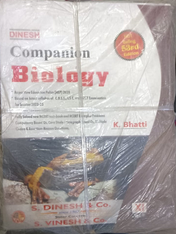 Companion Biology | 3rd Edition | K. Bhatti | S. Dinesh & Co. | Biology | K. Bhatti | 3rd Edition