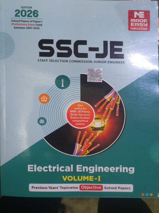 SSC-JE Electrical Engineering Volume-I | 2026 | Made Easy Publications | Electrical Engineering | 2026