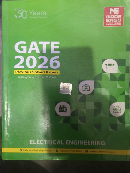 GATE 2026 Previous Solved Papers | Electrical Engineering | MADE EASY PUBLICATIONS | Electrical Engineering